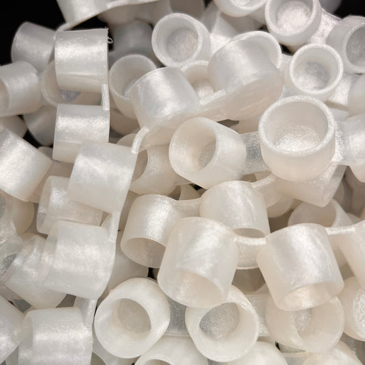 Silicone Ink Caps - Pearl White